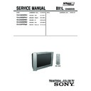 Sony KV-SW292M50 Service Manual