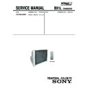 Sony KV-SW342M81 Service Manual
