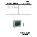 Sony KV-SZ25M31 Service Manual
