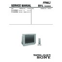 Sony KV-SZ25M61 Service Manual