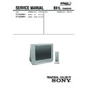 Sony KV-SZ29M61 Service Manual