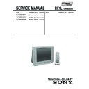 Sony KV-SZ29M80 Service Manual