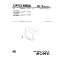 Sony KV-T25MN8 Service Manual