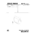 Sony KV-T29PF8 Service Manual