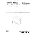 Sony KV-T29SF1 Service Manual