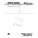 Sony KV-T29SN81 Service Manual