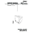Sony KV-TG21M20 Service Manual