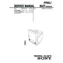 Sony KV-TG21M70 Service Manual