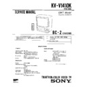 Sony KV-V1410K Service Manual
