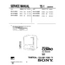 Sony KV-V1430A Service Manual