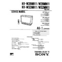 Sony KV-W28MH11 Service Manual