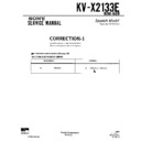 Sony KV-X2133E (serv.man3) Service Manual