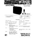 Sony KV-X2133E Service Manual