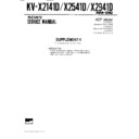 Sony KV-X2141D (serv.man2) Service Manual