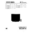 Sony KV-X2160B Service Manual