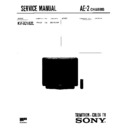 Sony KV-X2162L Service Manual