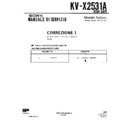 Sony KV-X2531A (serv.man3) Service Manual