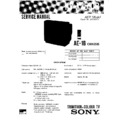 Sony KV-X2531B Service Manual