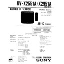 Sony KV-X2551A Service Manual