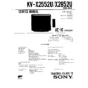 Sony KV-X2552U Service Manual
