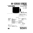 Sony KV-X2553S Service Manual
