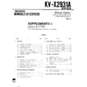 Sony KV-X2931A Service Manual