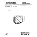 Sony KV-X2973B Service Manual