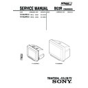 Sony KV-XA25M80A Service Manual
