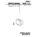 Sony KV-XA25P52A Service Manual
