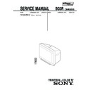 Sony KV-XA29M20A Service Manual