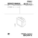 Sony KV-XF29M65 Service Manual