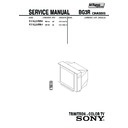 Sony KV-XJ29M50 Service Manual