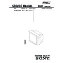 Sony KV-XJ29N90 Service Manual