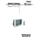 Sony KV-XR25M31 Service Manual