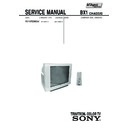 Sony KV-XR29M50 Service Manual