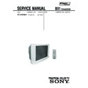 Sony KV-XR34M61 Service Manual