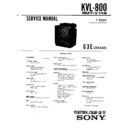 Sony KVL-800 Service Manual