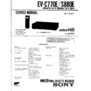 Sony EV-C770E, EV-S880E Service Manual