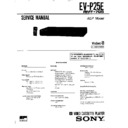 Sony EV-P25E Service Manual