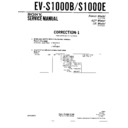 Sony EV-S1000B, EV-S1000E (serv.man2) Service Manual