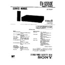 Sony EV-S550E Service Manual
