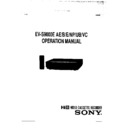 Sony EV-S9000EAE, EV-S9000EB, EV-S9000EE, EV-S9000ENP, EV-S9000EUB, EV-S9000EVC Service Manual