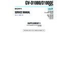 Sony GV-D1000 (serv.man3) Service Manual