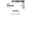 Sony GV-D1000 (serv.man4) Service Manual