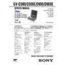 Sony GV-D300 Service Manual