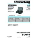 Sony GV-HD700 (serv.man2) Service Manual