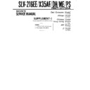 Sony SLV-216EE, SLV-X35AF, SLV-X35DH, SLV-X35ME, SLV-X35PS Service Manual