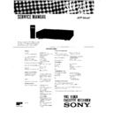 Sony SLV-262 Service Manual