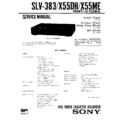 Sony SLV-383, SLV-X55DH, SLV-X55ME Service Manual