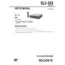 Sony SLV-469 Service Manual